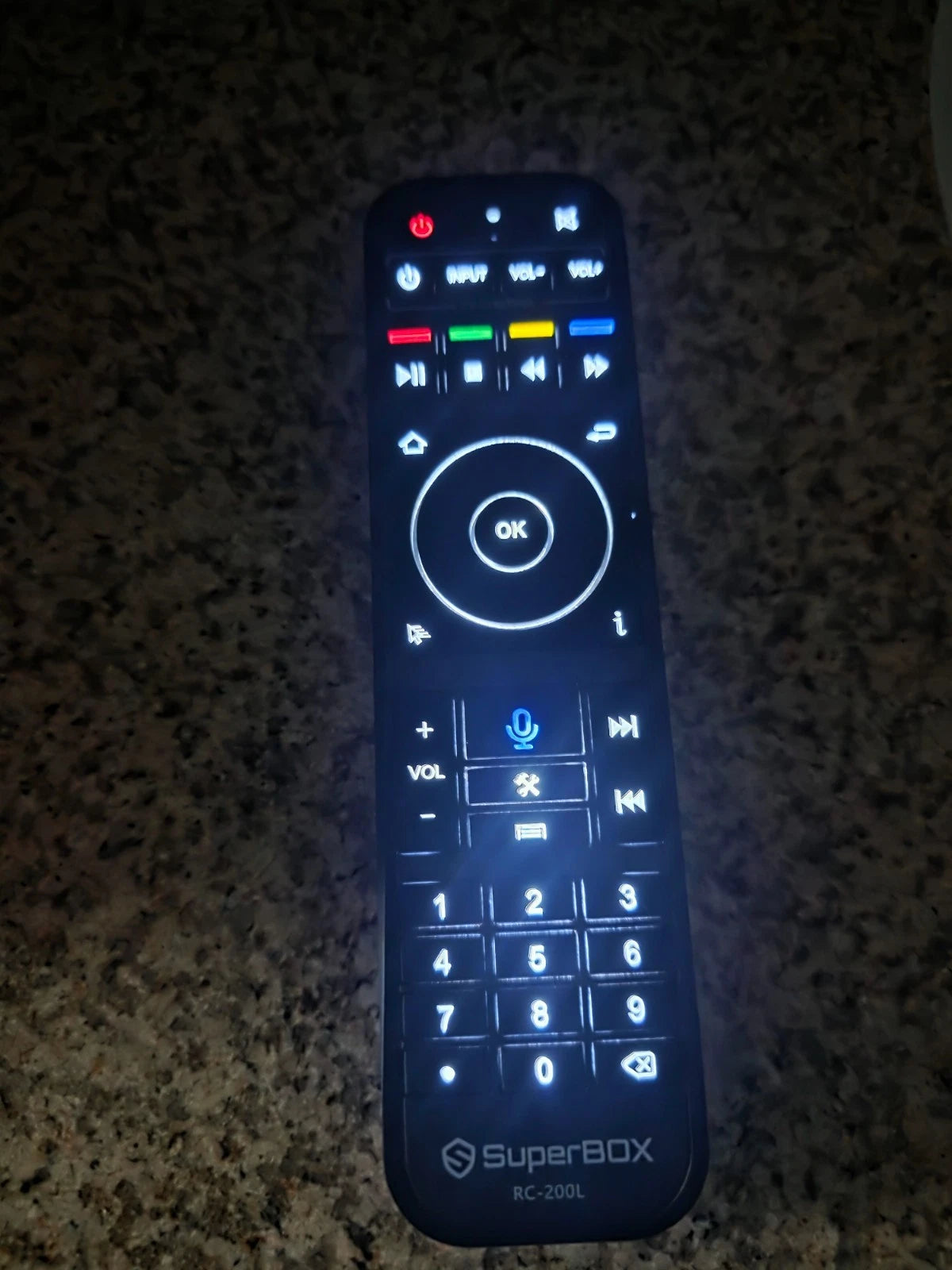 Superbox RC-200L Backlit Remote